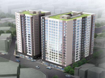 울산반구 공공지원민간임대주택 지하역타 철골공사 조감도사진